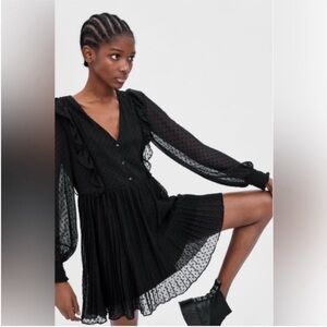 ZARA | Black Long Sleeve Romper